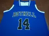 Personalizado homens jovens mulheres azul raro Bothell Zach LaVine # 14 College Basketball Jersey tamanho S-4XL ou personalizado qualquer nome ou número jersey