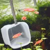 Flexibel 3D Akvarium Fisk Tank Fånga Netto Rostfritt Stål Stång Fiske Round Square Pocket Räkor Fiske Nets YQ01088