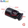 100pcslot Cord Lock Toggle Clip Stopper Plastic Black for Bagsgarententments6673236