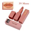 DHL Free Lip Gloss 8 Färger Fröken Rose Märke Makeup Red Color Lip Matte Läppstift Lips Kit Vattentät Kosmetik Naken Skönhet