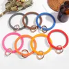 Silicone Bracelet Porte-clés Titulaire Party Favor Cadeaux Poignet Bracelets Grand Rond Coloré Porte-clés EDC Femmes Fille Mode Amis Cadeau