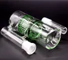 Nargile recycler petek ashcatcher 18mm çift perkolator bong kül yakalayıcıları iki fonksiyonlu bubbler boru el üflemeli yağ kuleleri aksesuarları