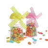 12 UNIDS Mini Molinos de Viento Caja de Dulces Favores Baby Shower Favores de Boda Aniversario Dulce Titular Niños Fiesta Mesa Ajuste Ideas de Regalo