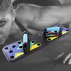 Push Up Training Rack Board 9 in 1 Body Building Staffa Pieghevole PushUp Esercizio Allenamento Muscolare Fitness Pushup Stand Strumento Y200508862013