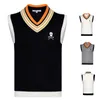 Autunno e inverno uomo abbigliamento maglione senza maniche gilet da golf nero bianco gilet sportivo per il tempo libero all'aperto7981846