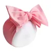 Ins Noworodków Maluchy Bowknot Headwraps Baby Girls Bow Opaski 7 cal Butterfly Knot Head Band Pure Color Hairbows Party Heatwear A42202