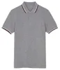 Hommes classique perry polos coton feuille broderie haute qualité été décontracté Polos col rayé londres fred t-shirts hauts noir