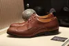 Avrupa ve Amerikan Lüks Erkek Gentleman Oxfords Sürücü Yeni Lace Up Casual Gerçek Deri Düğün Ayakkabı Boyutu 38-45