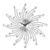 Silent Crystal Metal Wall Clock Hem Art Decor Diameter 32cm