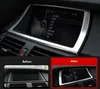 Per BMW X5 X6 E70 E71 2008-2013 Cornice di navigazione per cruscotto in acciaio inossidabile