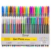 48 Color Gel Pen Flash Pen Coloring Pastel Fluorescent Metal Color Office Student Art Painting Graffiti Creative Stationery