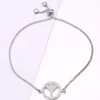 Bracelet de la chaîne de boîte de mariée de mariée de mariée à bijoux bracelet en acier inoxydable de pendentif en acier inoxydable