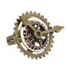 1 шт. Punk Retro Charm SteamPunk Gear Старинные винтажные часы Часы медные кольца мода партии украшения для женщин мужчин