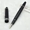 Famosa penna a sfera roller nero opaco Gift Pen White Classique penne da ufficio con numero di serie 1543753