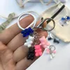 Gummy Bear Keychain Flatback Resin Pendant Charms Colorful Handbag Keyring For Women Men Fashion Animal Key Chain Holder2705613
