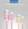 Cavo di ricarica USB Typec Cavo di ricarica micro USB Android 2.4A per Samsung Galaxy S9 3m 2m 1m Nylon per IP