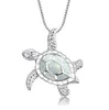 2022 plus récent collier chine usine directement vendre noël vacances mode alliage opale pendentif colliers pour femme tortue collier