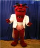 Costume de mascotte de bête rouge d'Halloween de haute qualité Monstre de dessin animé Animal Personnage de thème Anime Costumes fantaisie de fête de carnaval de Noël