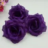 100 pièces 10 cm ivoire fleurs artificielles soie Rose tête bricolage décor vigne fleur mur fête de mariage décoration or Rose tête