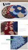 High Quality Flower Printing 90CM Bath Mat Floor Carpet Rug,Anti-Slip Chair Carpet Bath Mat Toilet Rug,Large Bathroom Rug,tapete Round Mats