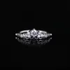 Wholesale- Tale CZ Diamond Ring for 925 Sterling Silver Jewelry with Original Box Princess Crown Ring Birthday Gift7579329