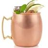 Ounces Hammered Copper Plated Moscow Mule Mug Beer Cup Coffee Mug Copper Plated Black Rose Mugs Kitchen Bar Drinkware 550ml LX4248