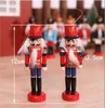 Nutcracker Puppet Soldier Wooden Crafts Christmas Desktop Ornaments Christmas Decorations Birthday Gifts For Kids Girl Place Arts GGA2112