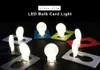 Incrível LED bolso Cartão Luz Mini Carteira Folding Portable Lamp Bulb pequeno Gadget