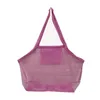 11 kleuren blanks Kinderen Mesh Shell Sand Beach Seashell Bag Kids Beach Speelgoed Ontvang tas Mesh Sandboxes Away Cross Bag