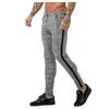 Pantaloni lunghi da uomo sportivi con stampa casual bodybuilding a vita flessibile LS 1217