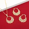 Ensemble éthiopien de petite taille bijoux collier boucles d'oreilles érythrée Habesha ensemble pour fille couleur or ensembles de mariée africaine