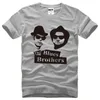 The Blues Brothers Jake et Elwood imprimé t-shirt hommes été coton col rond manches courtes hommes t-shirt film musique hommes t-shirt