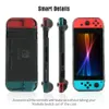 Yoteen TPU case for Nintendo Switch Full Cover Travel Case Protective Soft TPU Built-in Comfort Padded Hand Grips Transparent