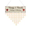 Beste cadeautjes voor moeders houten familie verjaardag herinnering kalender bord DIY verjaardag tracker plaque muur opknoping met tags voor thuis
