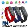 Nova M4 Inteligente Pulseira Esporte Rastreador De Fitness Relógio Inteligente Monitor de Freqüência Cardíaca Calorias À Prova D 'Água IP67 Banda Inteligente Relógio de Moda