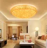 Lustres de cristal LED ouro nobre de luxo de alta classe K9 lustre de cristal do hotel lobby do hotel villa led pingente lustres com lâmpadas