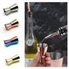 الفولاذ المقاوم للصدأ أدوات قياس النبيذ كأس 15-30 مل 4 ألوان مصقول مزدوجة الرأس كؤوس متعددة الوظائف بار أوقية شاكر BH1673 ZX