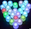 24pcs/set 원격 제어 충전식 티 라이트 LED 촛불 프로스트 화염없는 질식 멀티 컬러 교환 캔들 램프 파티