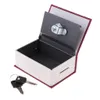 2pcs Hidden Dictionary Book Safe Security Stash mit Key Metal Money Box4942288