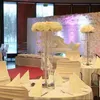 Novo estilo de casamento acrílico popular, decoração palco pano de fundo para noivos senyu0122