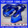 Body For YAMAHA YZF1000R Thunderace 02 03 04 05 06 07 ALL Gloss blue 238HM.32 YZF 1000R YZF-1000R 2002 2003 2004 2005 2006 2007 Fairing kit