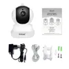 Caméra IP WiFi Sricam SP020 720P H.264 CMOS Audio bidirectionnel Vision nocturne Caméra de sécurité à détection de mouvement - Blanc