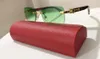 Occhiali in corno di bufalo nuovi sport di moda Occhiali da vista da uomo Decor Montatura in lega senza montatura Gambe in legno di bufalo Lenti rosse nere Occhiali da sole da uomo lunette