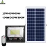 La más nueva lámpara de reflector solar JD 25W 40W 60W 100W 200W 300W Foco impermeable con control remoto Iluminación LED para exteriores