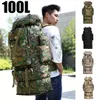 Adjustable 100L Large Hiking Climbing Backpacks Camouflage Softback Backpack For Men Women Sports Bags Camping Travel Rucksack