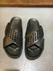 Fûts de fond rouge Tongs Pointures Sandales Sandales Noir Véritable Cuir Pantoufles Chaussures Plage Sliders Sandales 9 Couleurs Taille US 5-11