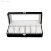 WholeClassic 6 Grid Luxury Refinement Slots Wrist Watches Gift Case Jewelry Display Boxes Storage Holder Fast 6928692