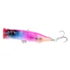 NUOVO POPPER LASER PACCHIO PASCINE FATTA CHE 7,2 cm 9,5 g Occhi 3D Open Great Mouth Baits Topwater Are