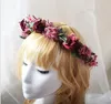 Nuovo prodotto Sen rosa ghirlanda di fiori sposa testa di nozze fiore studio creativo foto stile copricapo da damigella d'onore