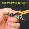 Powerful Fishing Slingshot Set Stainless Steel Slingshot Shooting Fish Finger Fishing Dart Rubber Band Outdoor Hunting Accessory